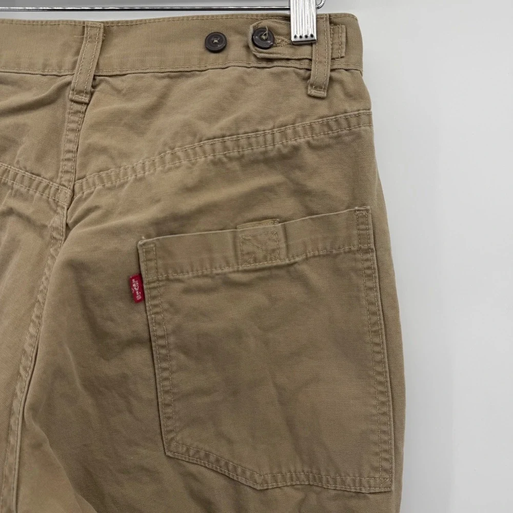 Levi's Dry Goods Carpenter Pant Mens 29x34 Vintage Y2K Tan Khaki Cotton Trousers - Picture 4 of 11
